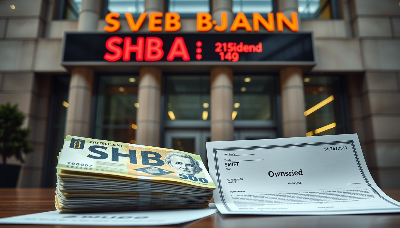 SHB A-aktien: SWIFT, utdelning, lön och ägande